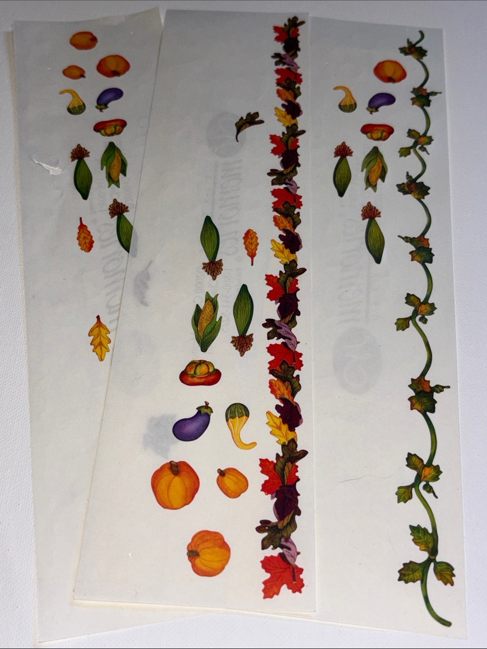 Creative Memories Great Lengths Border Sticker Strip featuring pumpkins, gourds,